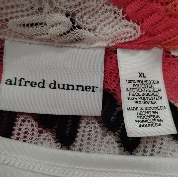 Alfred Dinner women's size xl multi color knit top shirt blouse - Picture 6 of 6